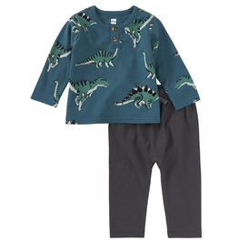 Henley Baby Set Dynamic Dinos
