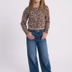 MOLLY BRACKEN GIRL'S WOVEN PANTS LIGHT BLUE DENIM