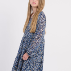 MOLLY BRACKEN GIRL'S WOVEN DRESS BLUE NORA