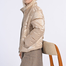 MOLLY BRACKEN GIRL'S WOVEN PADDED JACKET BEIGE