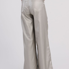 MOLLY BRACKEN GIRL'S WOVEN PANTS SILVER
