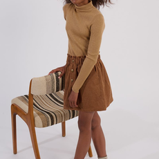 MOLLY BRACKEN GIRL'S WOVEN SKIRT CAMEL