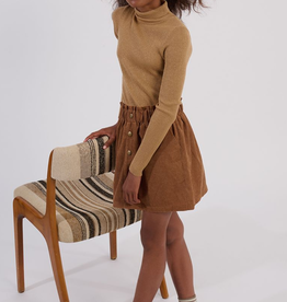 MOLLY BRACKEN GIRL'S WOVEN SKIRT CAMEL