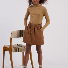 MOLLY BRACKEN GIRL'S WOVEN SKIRT CAMEL