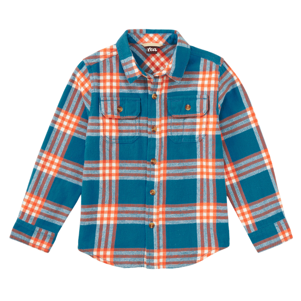 Boy's Flannal Button Up Shirt KORBP204
