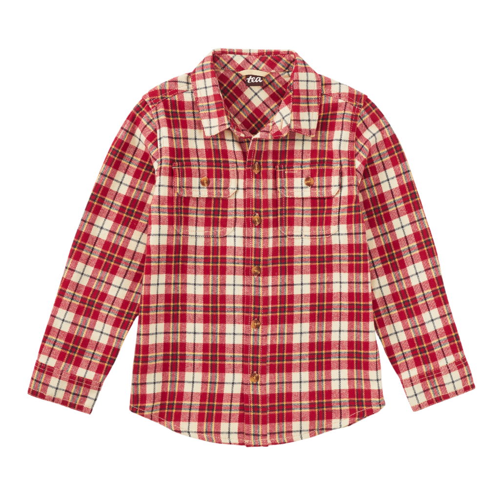 Boy's Flannal Button Up Shirt KORBP203