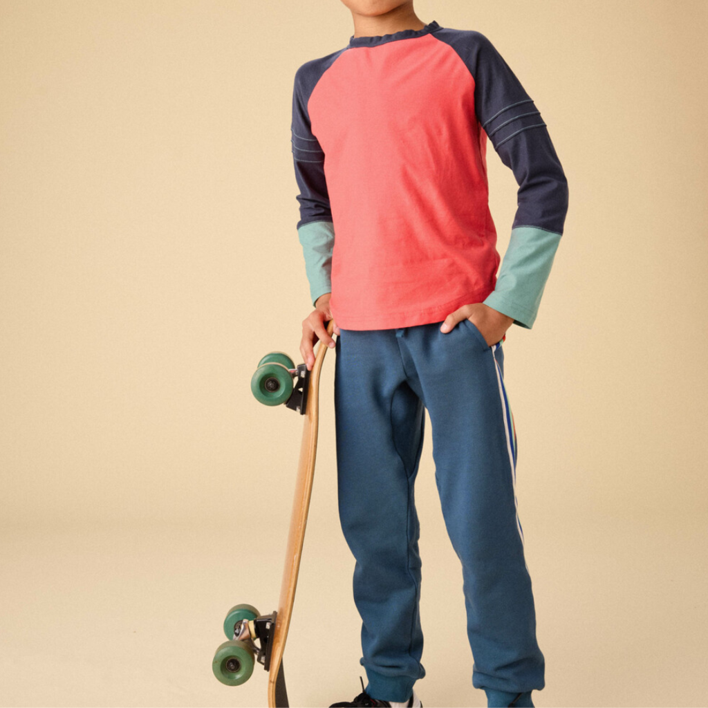 Boy's Stripe-Out  Joggers Bedford Blue