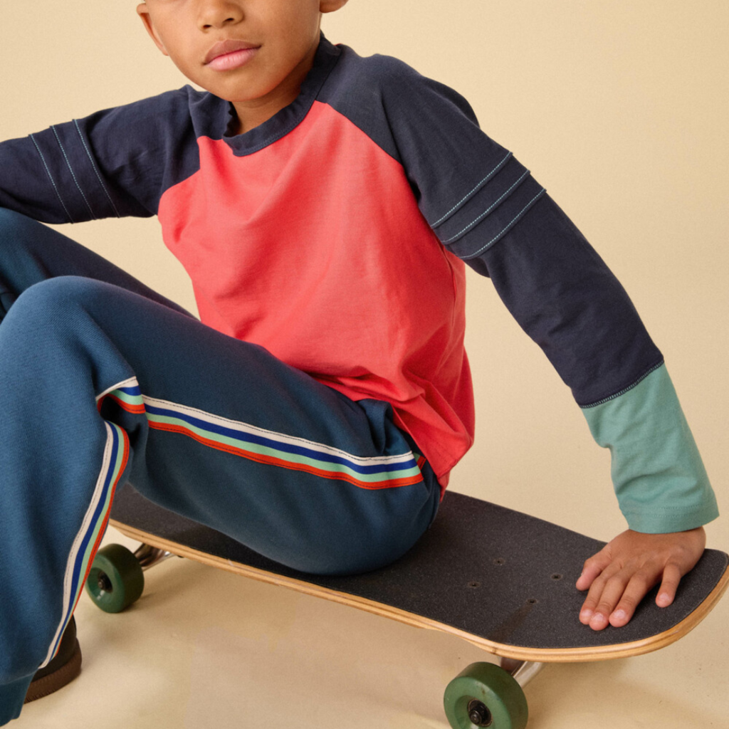 Boy's Stripe-Out  Joggers Bedford Blue