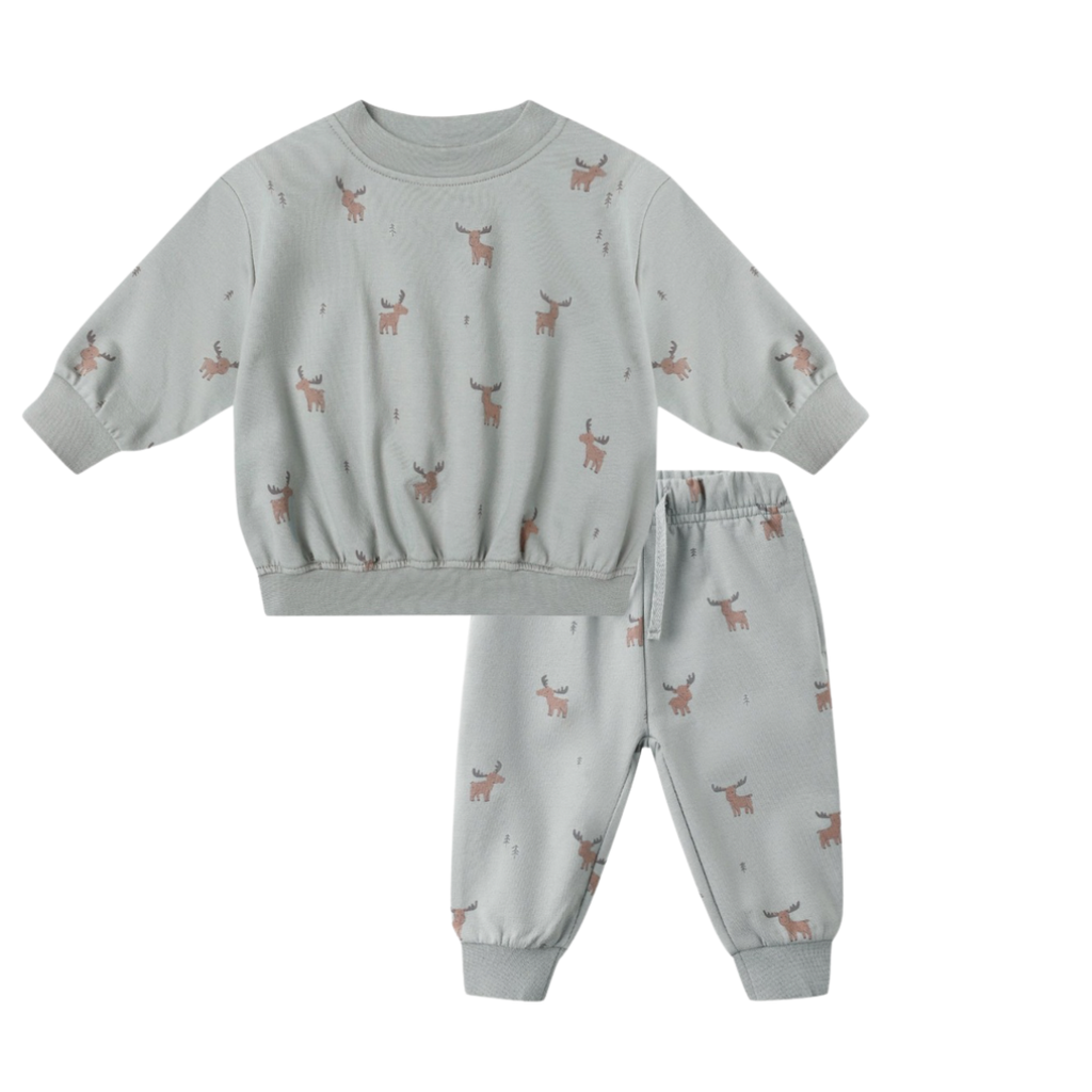 QUINCY MAE RELAXED SWEATSHIRT W/SWEATPANTS| MOOSE