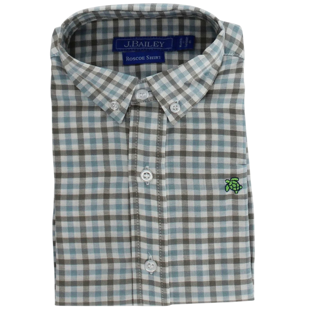 J.BAILEY Boy's Button Down Shirt Pigeon