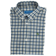 J.BAILEY Boy's Performance Button Down, Stone