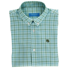 J.BAILEY Boy's Performance Button Down, Willow