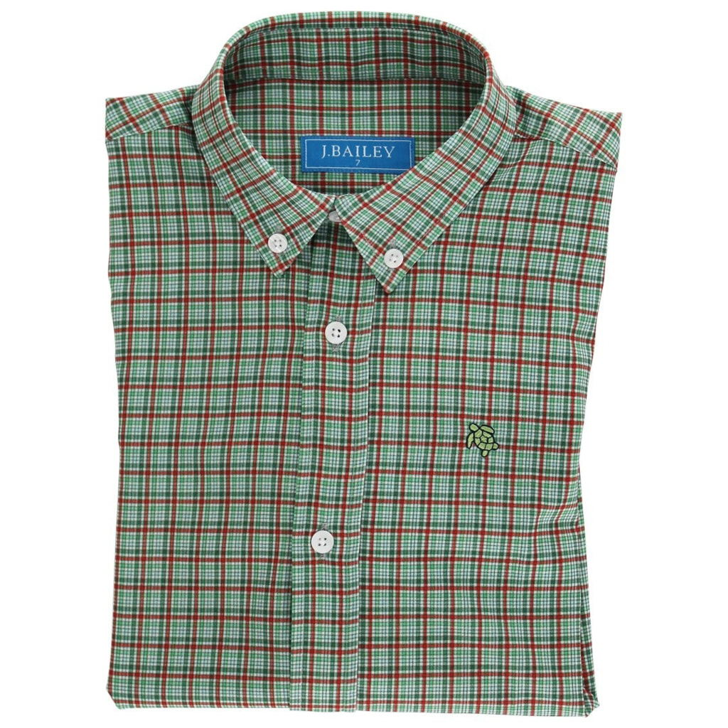 J.BAILEY Boy's Performance Button Down, Jingle