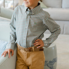 J.BAILEY Boy's Performance Button Down, Jingle