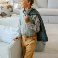 J.BAILEY Boy's Performance Button Down, Jingle