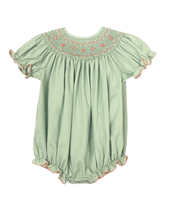 LULU BEBE Emmie-Sage Smocked Bubble