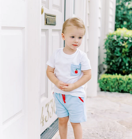 THE PROPER PEONY SCHOOL DAYS POCKET SHIRT W/SOFT BLUE SHORT