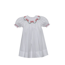 REMEMBER NGUYEN White Cate Bishop Dress-Christmas Ribbons