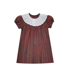 REMEMBER NGUYEN Red Plaid Presley Dress