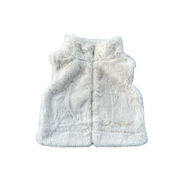 BABYSPROUTS Girl's Fur Vest Cream