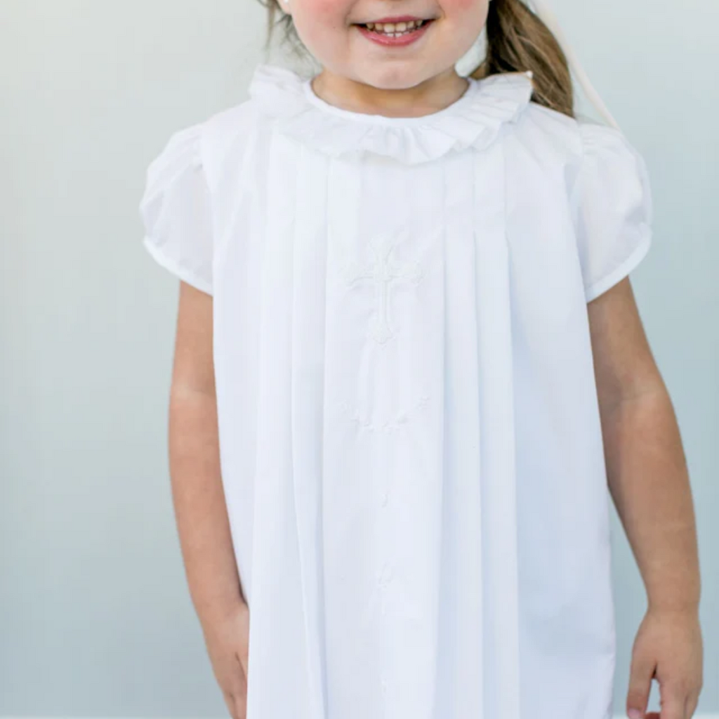 THE PROPER PEONY Girl's Cross Dress White