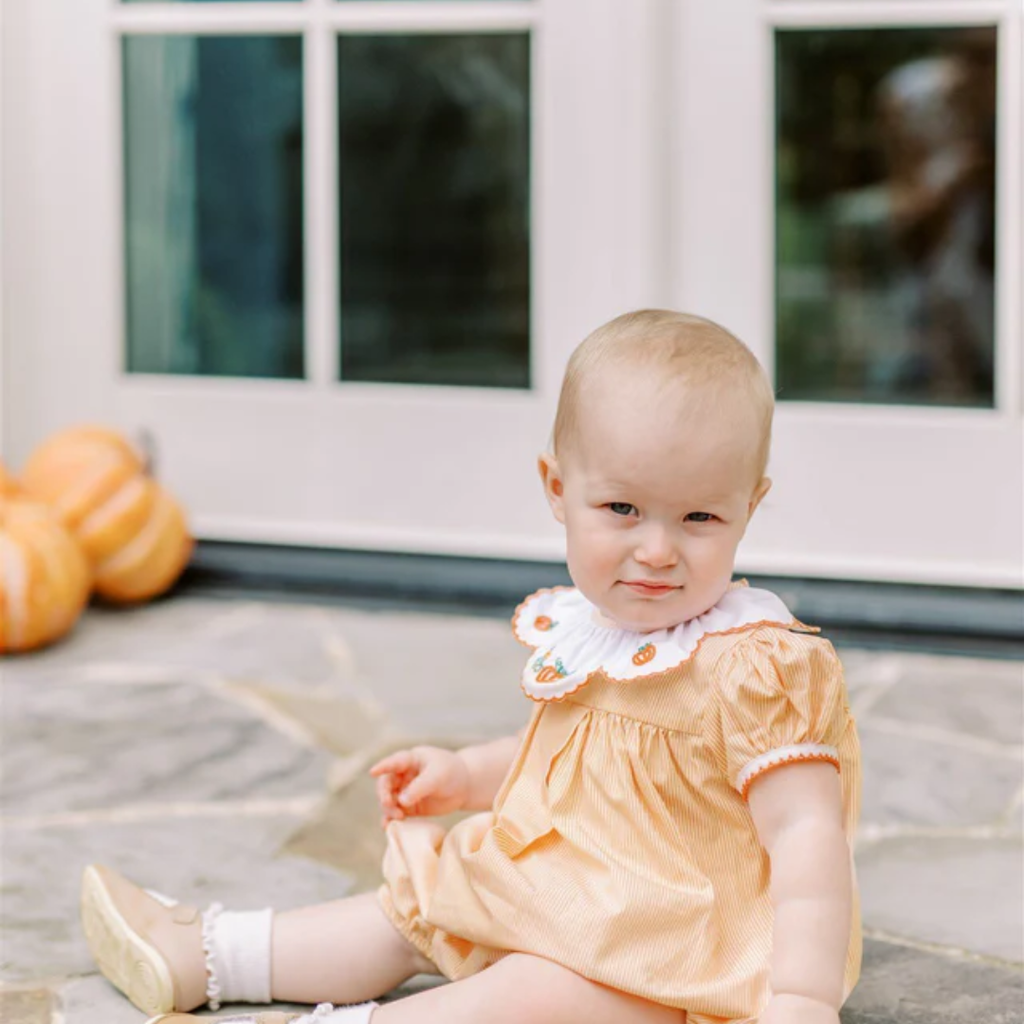 THE PROPER PEONY Girl's Pembroke Pumpkin Bubble