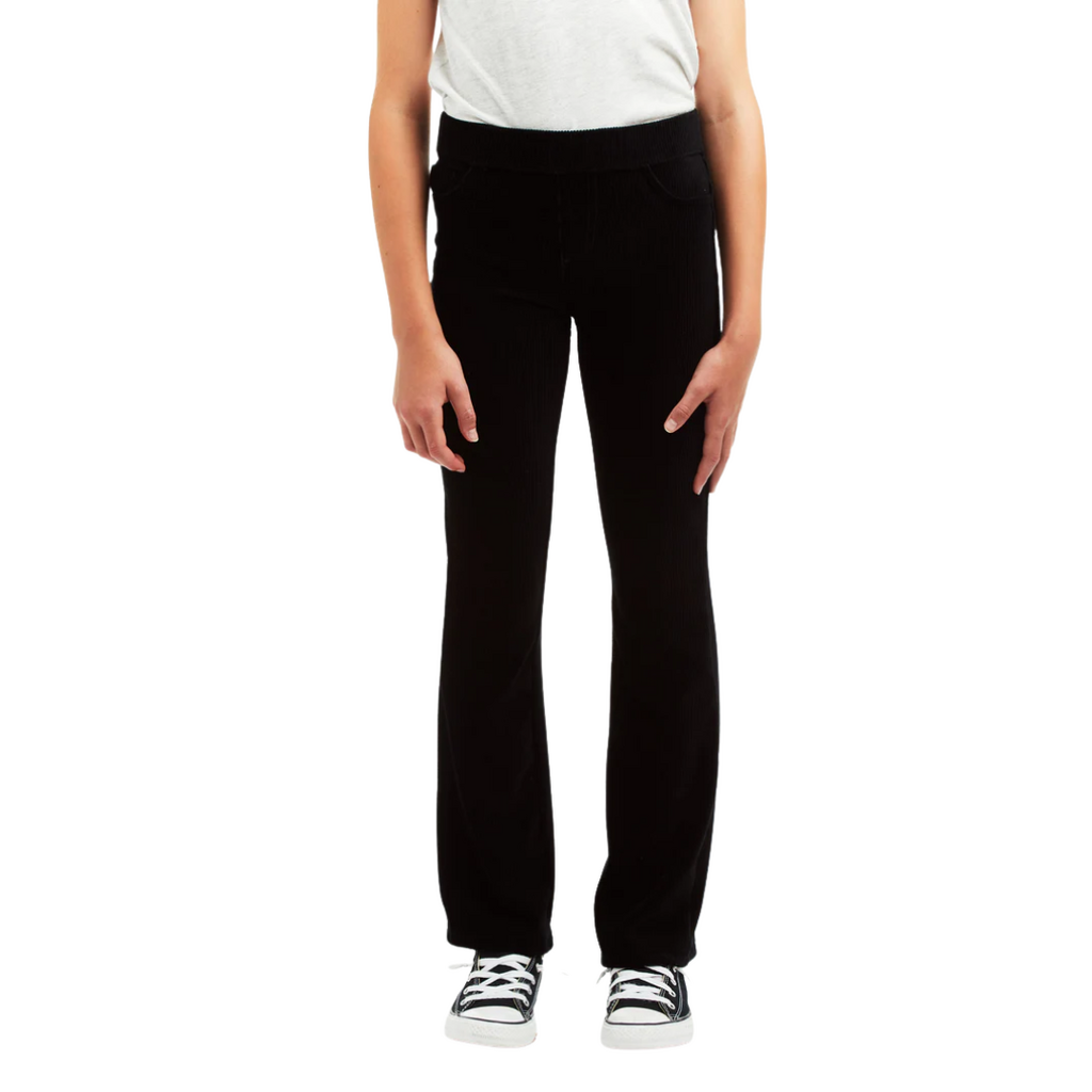 TRACTR Pull On Knit Corduroy Flare- Black