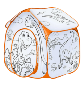 ONE FOR FUN Colour Your Own Play Tent-Dinosaur