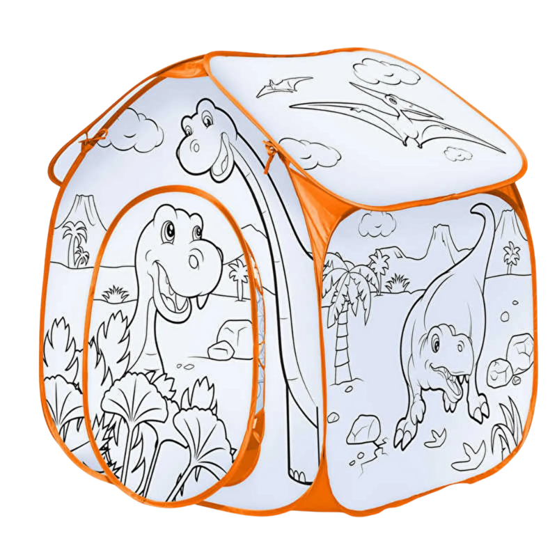 ONE FOR FUN Colour Your Own Play Tent-Dinosaur