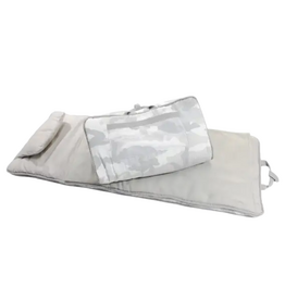 mint Snow Camo Seersucker Nap Roll Grey