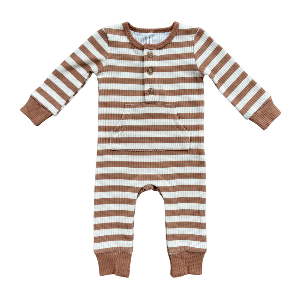 BABYSPROUTS Boy's Waffle Romper