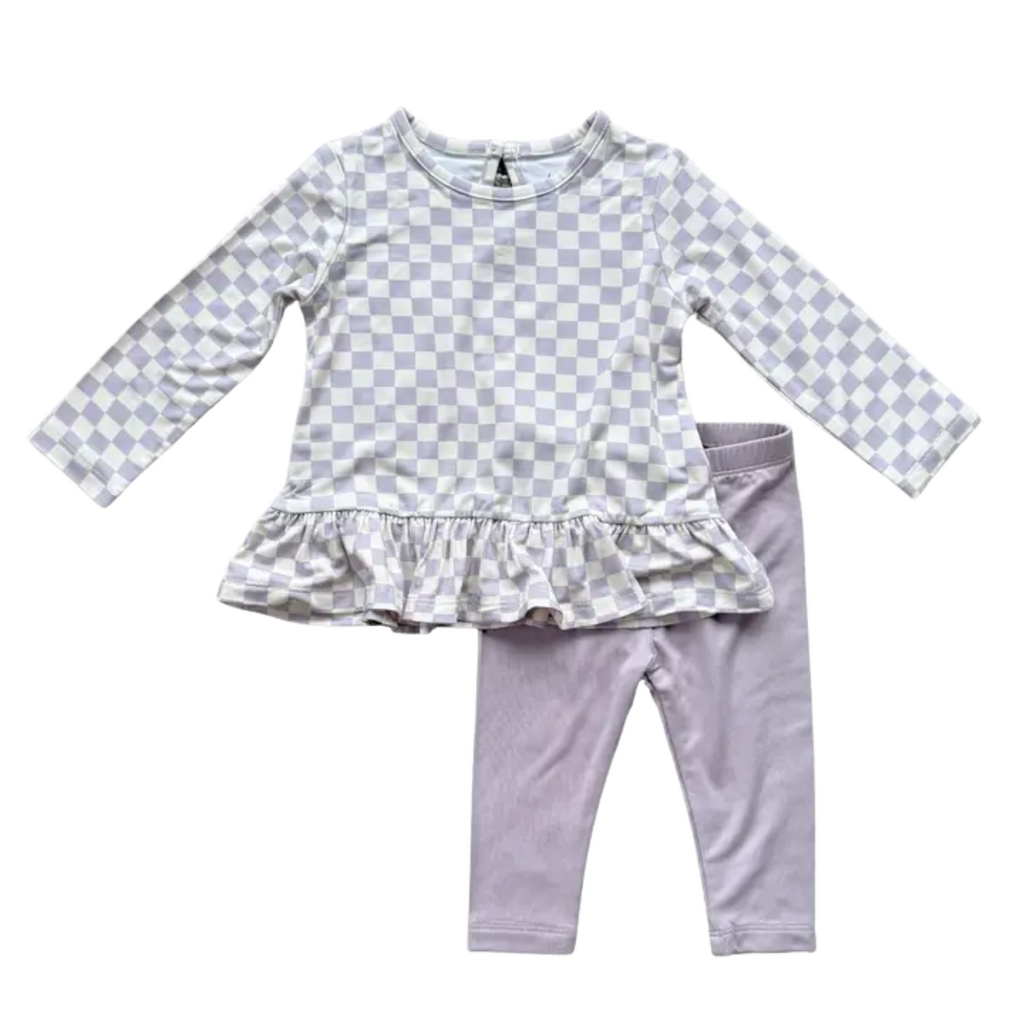 BABYSPROUTS Girl's Long Sleeve Peplum Set
