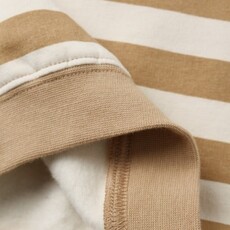 Rylee + Cru Inc. OVERSIZED CREW SWEATSHIRT W/SWEATPANTS GOLD STRIPE