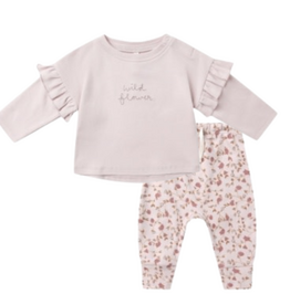 Rylee + Cru Inc. RUFFLE LONG SLEEVE TEE || WILD FLOWER