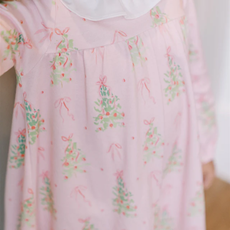 THE PROPER PEONY GIRL'S PINK TINSEL LS DRESS