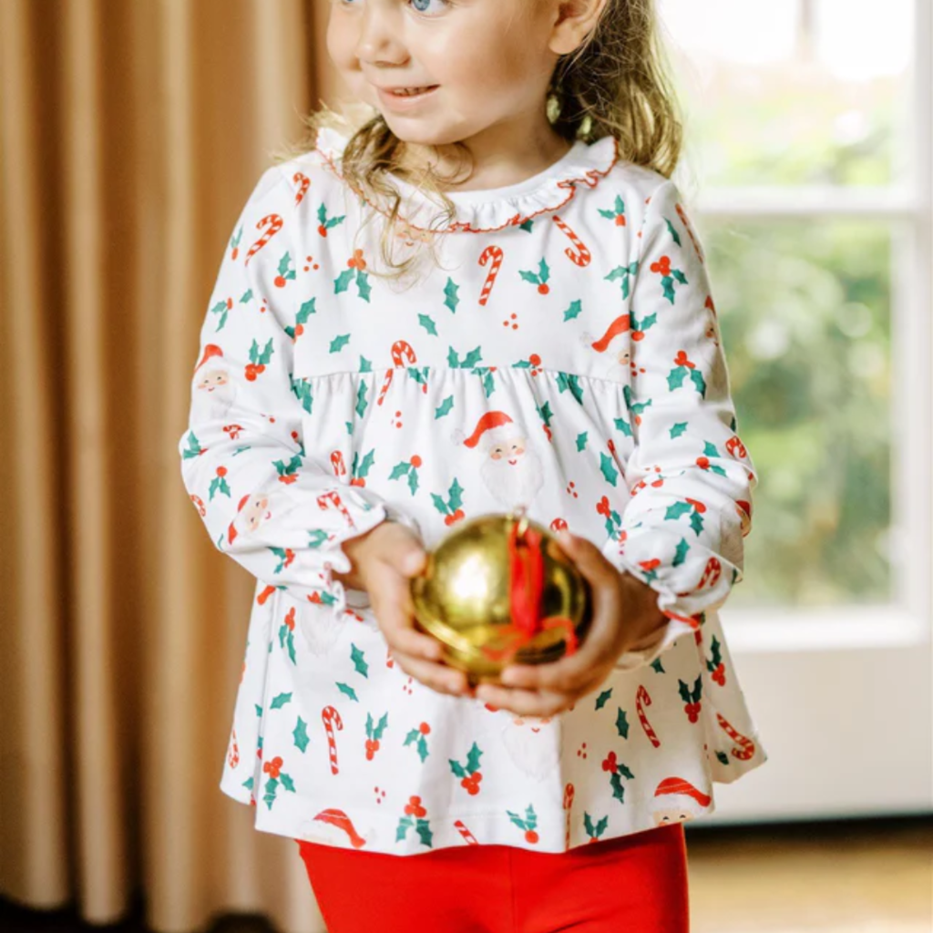 THE PROPER PEONY GIRL'S ST NICK LS TUNIC SET