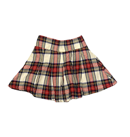 FLOWERS BY ZOE GIRL'S RED FLANNEL SKORT
