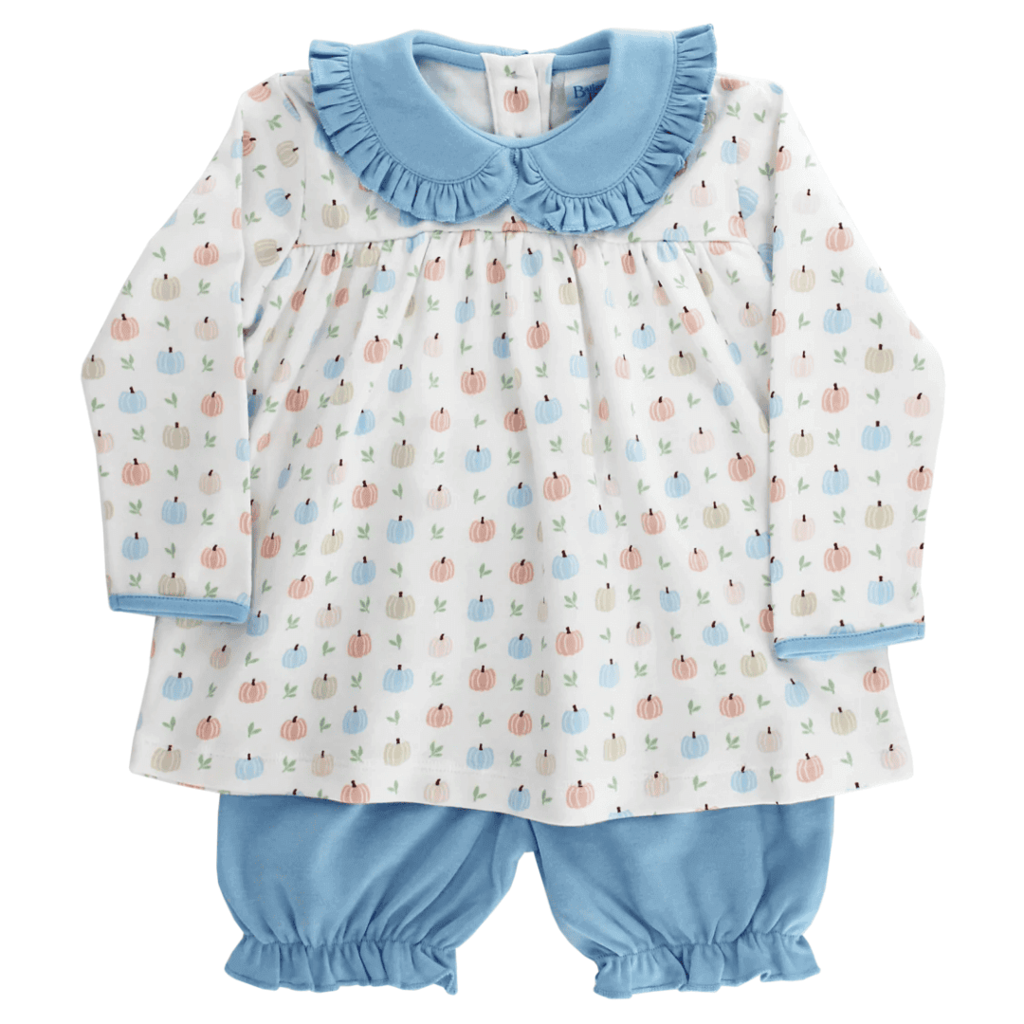 BAILEY BOYS GIRL'S PUMPKIN PRINT BLOOMER SET