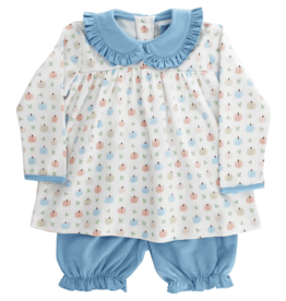 BAILEY BOYS GIRL'S PUMPKIN PRINT BLOOMER SET
