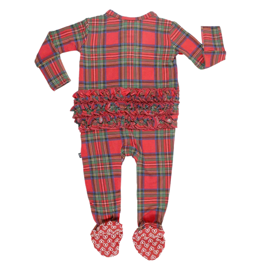 LEV BABY DECEMBER RUFFLED ZIPPERED FOOTIE