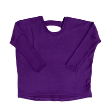 ERGE GIRL'S FRENCH TERRY LS TOP PURPLE
