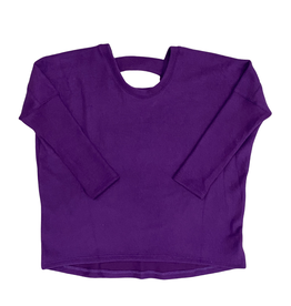 ERGE GIRL'S FRENCH TERRY LS TOP PURPLE