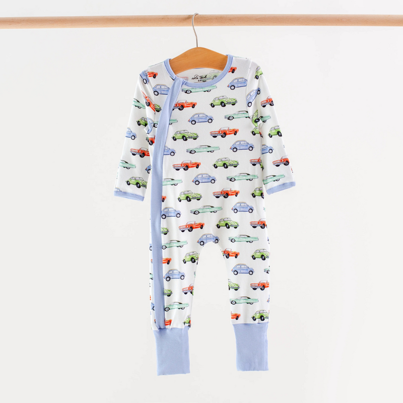 NOLA TAWK VINTAGAE ROAD TRIP ORGANIC COTTON PJ ZIP-UP