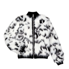 MIA NEW YORK LEOPARD JACKET WHITE