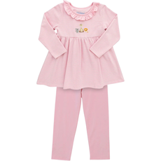 ITSY BITSY GIRL'S SAFARI RUFFLE PANT SET