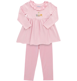 ITSY BITSY GIRL'S SAFARI RUFFLE PANT SET