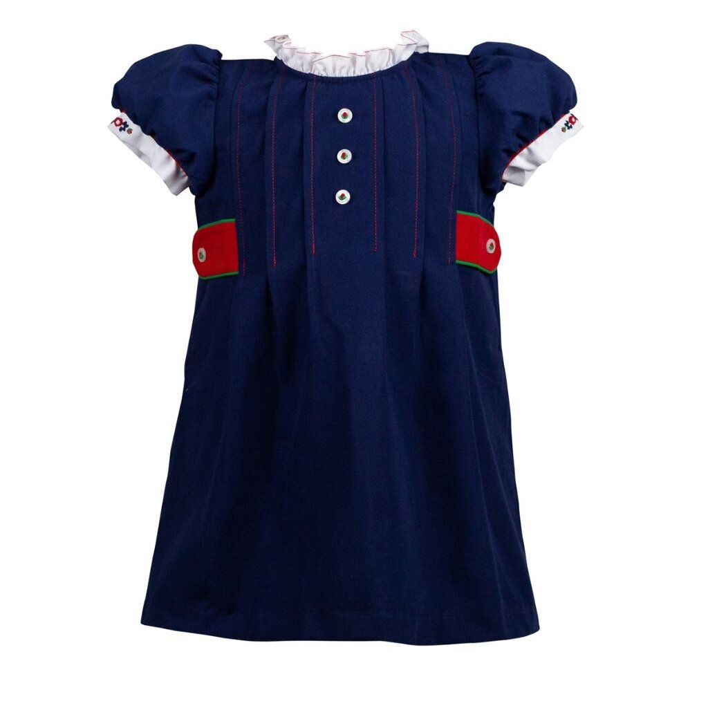 THE PROPER PEONY GIRL'S GIANNA NAVY DRESS