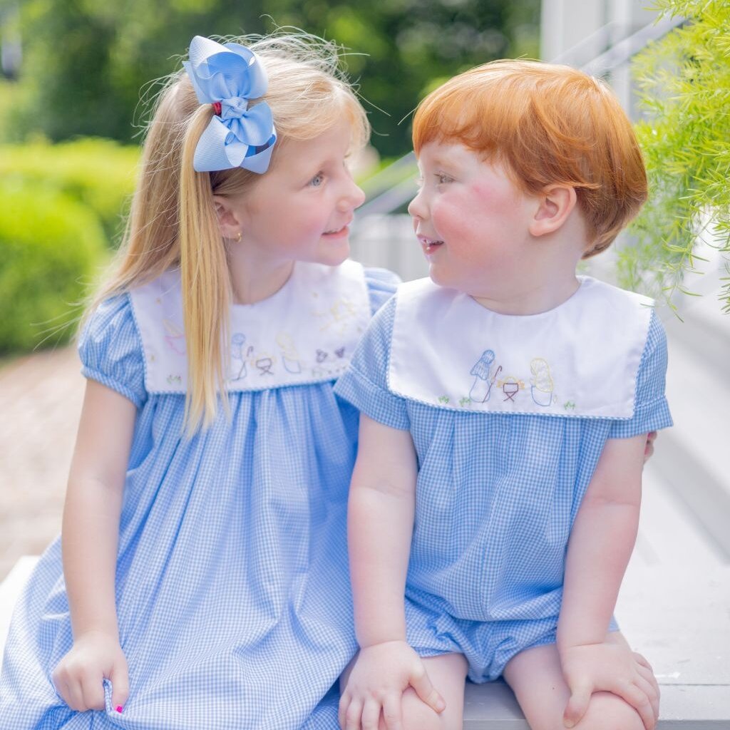 THE PROPER PEONY GIRL'S MANGER DRESS