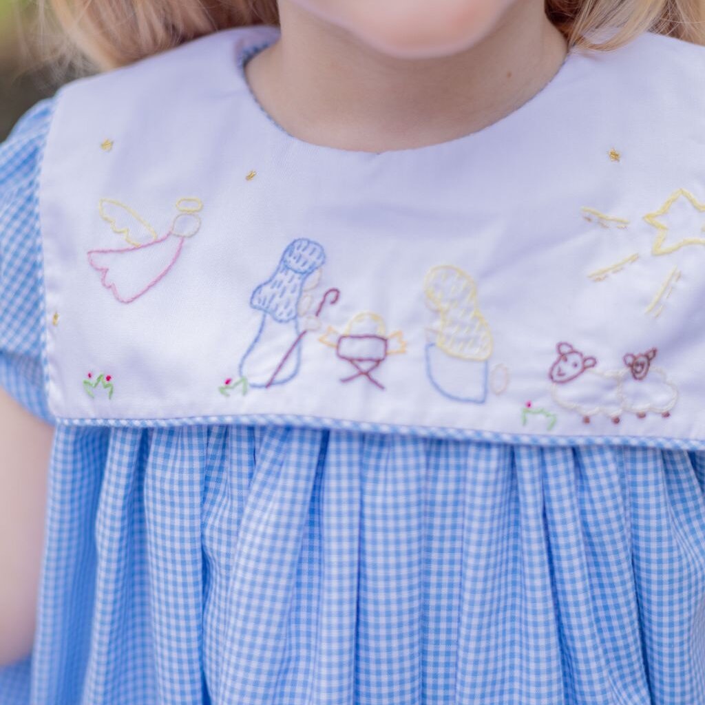 THE PROPER PEONY GIRL'S MANGER DRESS