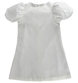 BAILEY BOYS Girl's White Corduroy Dress w/Yuletide Plaid  Aline